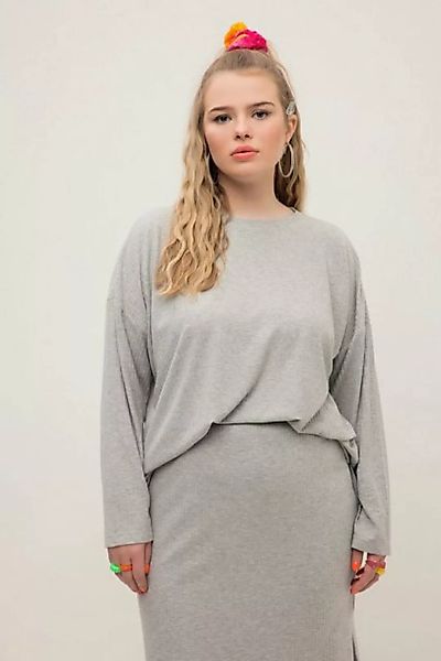 Studio Untold Strickpullover Pullover oversized Rippstrick Rundhals Langarm günstig online kaufen