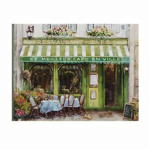 Bild 'Französisches Café in grün' günstig online kaufen