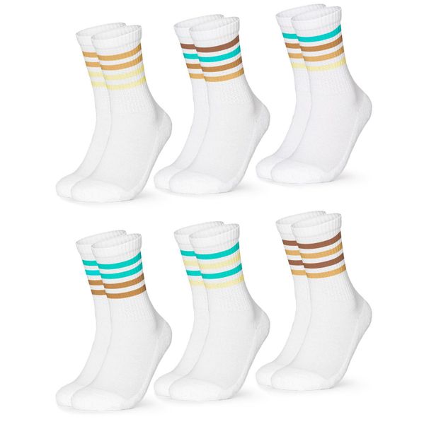 OCCULTO Tennissocken Herren Retro Tennissocken 6er günstig online kaufen