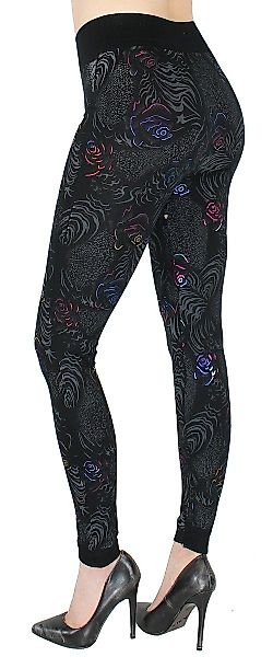 dy_mode Highwaist Leggings Damen Leggings Schwarz günstig online kaufen