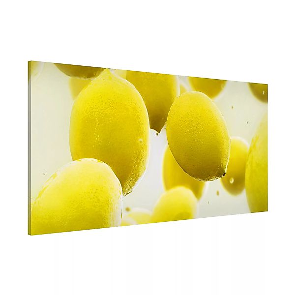 Magnettafel Küche - Querformat 2:1 Zitronen im Wasser günstig online kaufen
