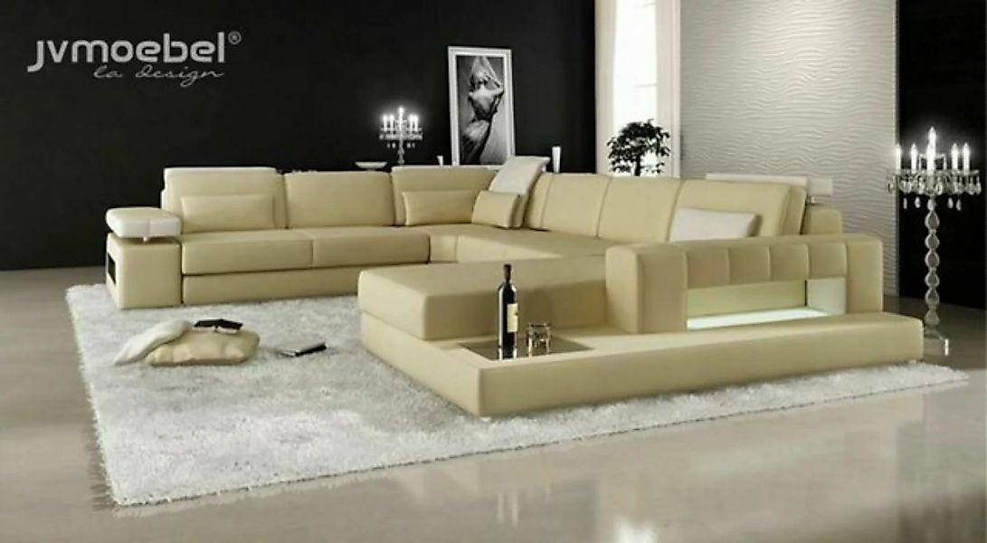 JVmoebel Ecksofa Ecksofa U-Form Wohnlandschaft Sofa Couch Polster Ecke Sofa günstig online kaufen