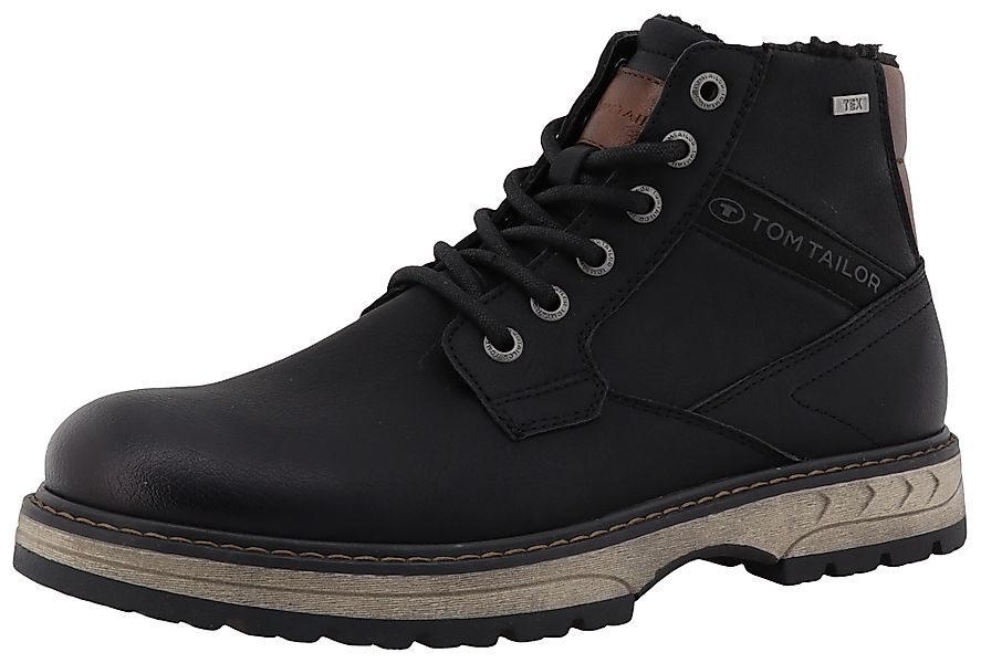 TOM TAILOR Winterboots,Blockabsatz,Schnürboots,Outdoorschuh, Reißverschluss günstig online kaufen