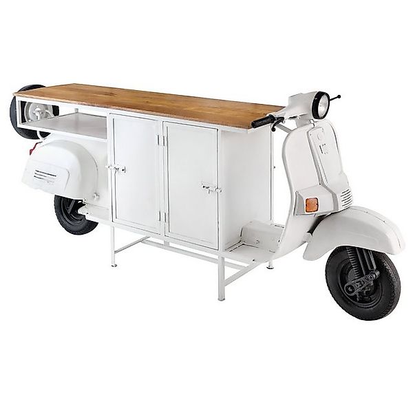 riess-ambiente Barschrank SCOOTER 250cm weiß · Upcycling-Konsole mit Motorr günstig online kaufen