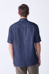 Next Jeanshemd Chambray Denim-Kurzarmshirt aus 100 % günstig online kaufen