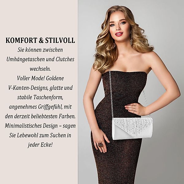 Coonoor Abendtasche Mit Strass besetzte Abendtasche, günstig online kaufen