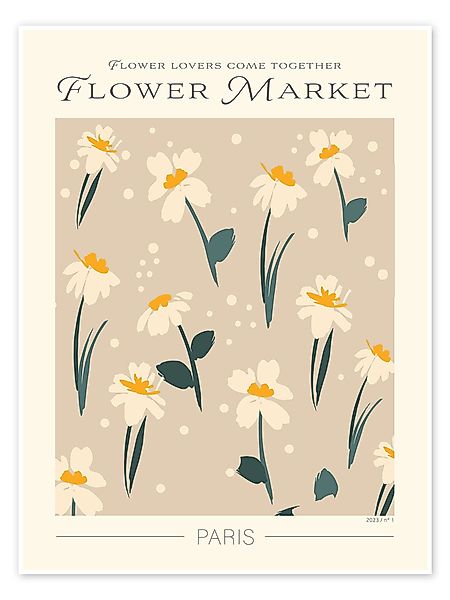 Posterlounge Poster Exhibition Posters, Flower Market günstig online kaufen