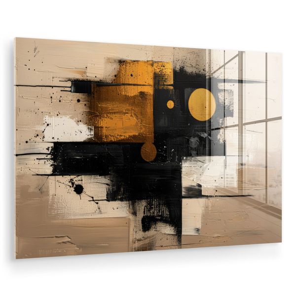 MuchoWow Acrylglasbild Abstrakt - Schwarz - günstig online kaufen