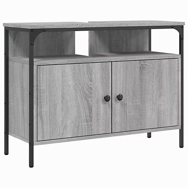 vidaXL Waschbeckenunterschrank Waschbeckenschrank Grau Sonoma 80x30x60 cm H günstig online kaufen