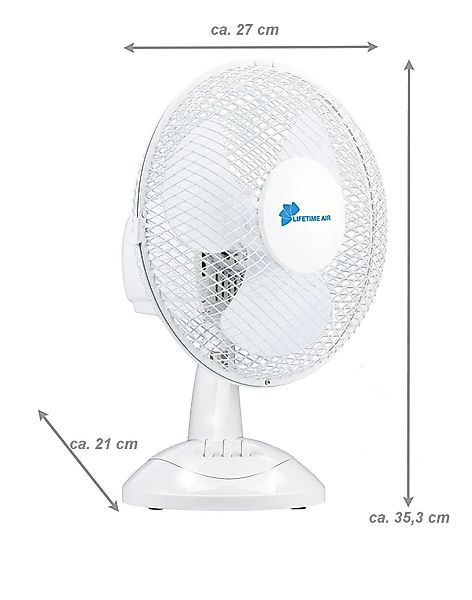 Lifetime Air Tischventilator Tischventilator mit 2 günstig online kaufen