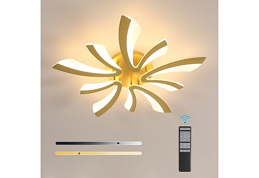 Riserva Deckenleuchten LED Deckenleuchte, 5 Lichtpunkte, 38W,dimmbar 3000-6 günstig online kaufen