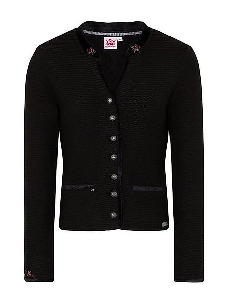 Spieth & Wensky Trachtenstrickjacke Trachten Strickjacke - MALTA - hellgrau günstig online kaufen