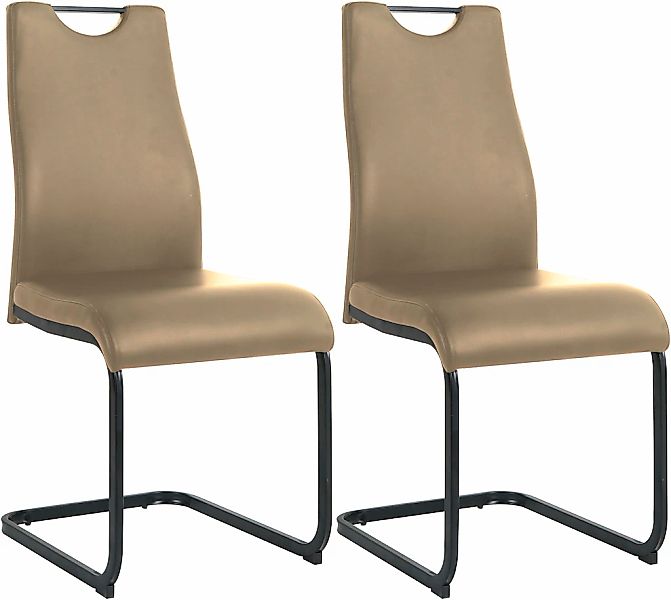 Möbilia Freischwinger (Set) 2 Stk.mit Wellenunterfederung günstig online kaufen