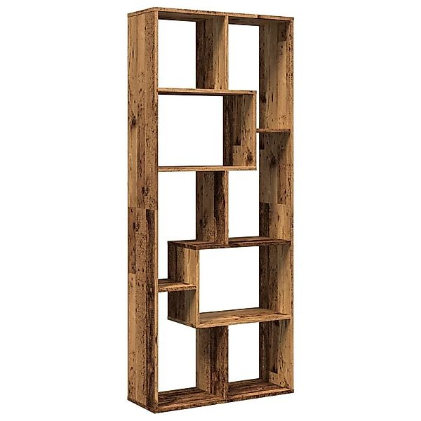 vidaXL Bücherregal Raumteiler-Bücherregal Altholz-Optik 67x25x161,5 cm, günstig online kaufen