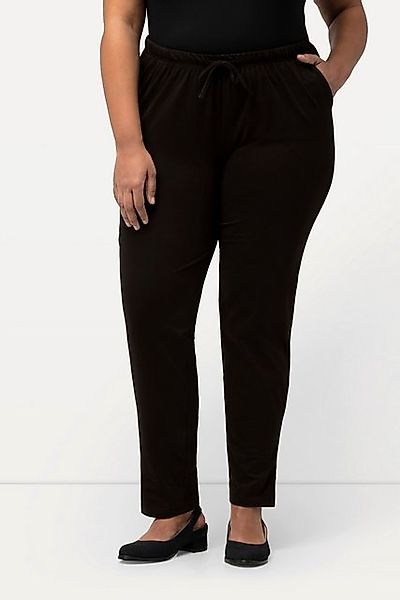 Ulla Popken Funktionshose Hose Slimfit Gummibund Seitenschlitze günstig online kaufen