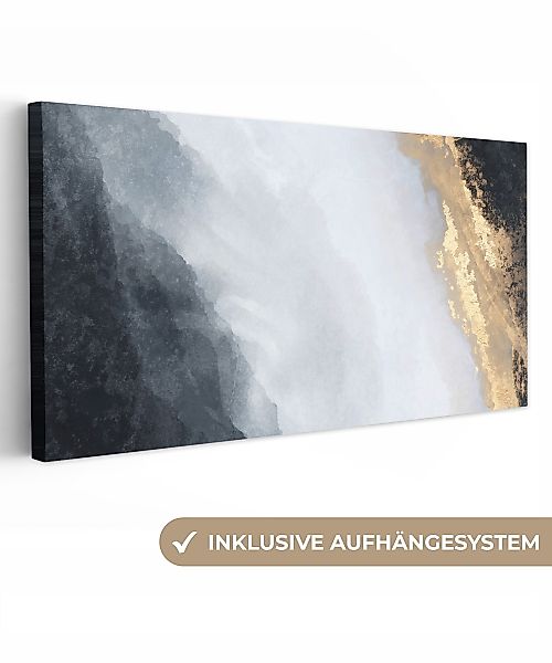 OneMillionCanvasses® Leinwandbild Panorama Abstrakt - Farbe günstig online kaufen