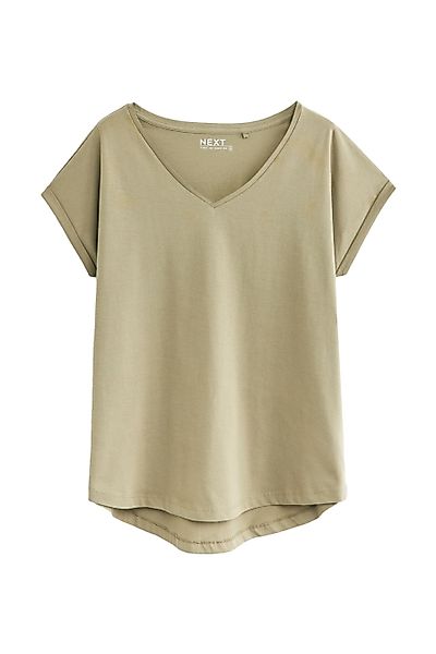 Next T-Shirt T-Shirt mit V-Ausschnitt Flügelärmel günstig online kaufen