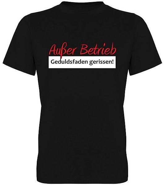 G-graphics T-Shirt Außer Betrieb – Geduldsfaden gerissen Herren T-Shirt, mi günstig online kaufen