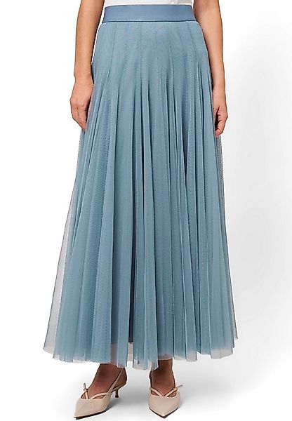 Zero Maxirock Damen Tüllrock mit elastischem Bund Falten günstig online kaufen