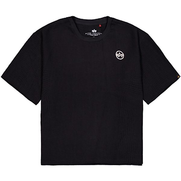 Alpha Industries  T-Shirt Studio Waffle T-Shirt - black günstig online kaufen