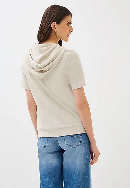 Bouclé Slub Kapuzenshirt günstig online kaufen