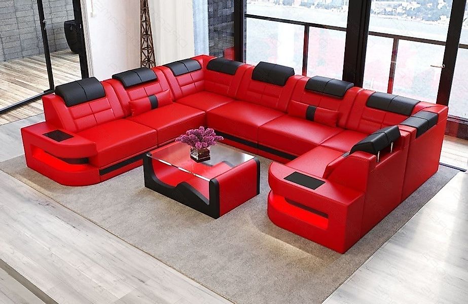 Sofa Dreams Wohnlandschaft Ledersofa Como U günstig online kaufen