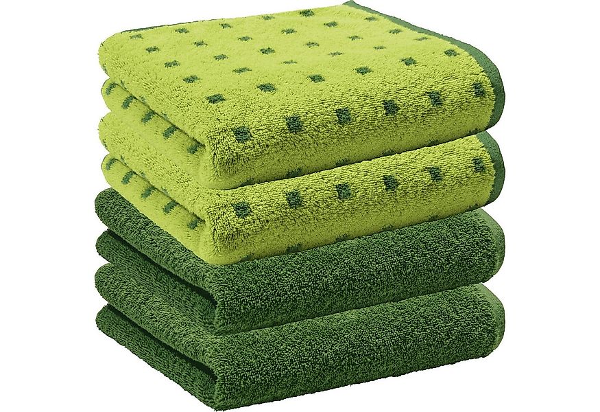 Erwin Müller Handtuch Handtuch "Sigmaringen" 4er-Pack, Frottier, Walk-Frott günstig online kaufen