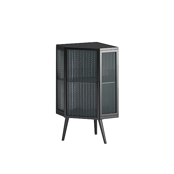 Eckschrank Bad, mit Glastür, verstellbarem Regal, modernem Design, doppelsc günstig online kaufen