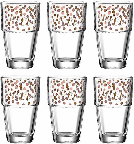 LEONARDO Latte-Macchiato-Glas »Gläser-Set SOLO, mit Latte Macchiato-Schrift günstig online kaufen