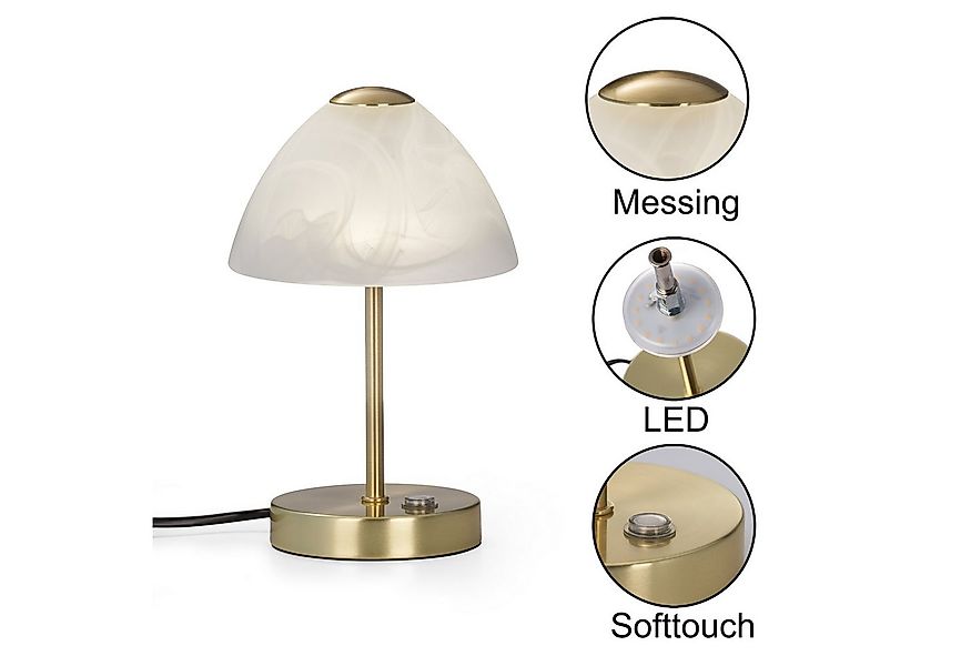 Reality Leuchten LED Tischleuchte Queen, Dimmfunktion, LED fest integriert, günstig online kaufen