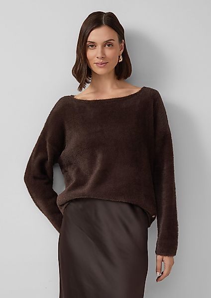 s.Oliver BLACK LABEL Strickpullover Flauschiger Relaxed-Fit-Pullover günstig online kaufen