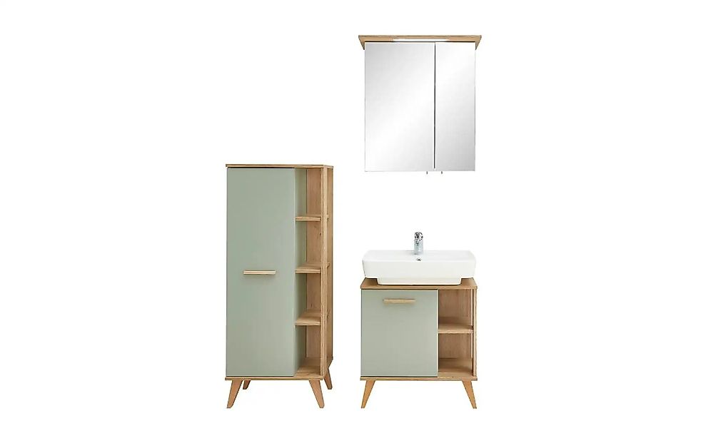 Badkombination  Dehmsee ¦ grün ¦ Maße (cm): B: 111 H: 200 Schränke > Badsch günstig online kaufen