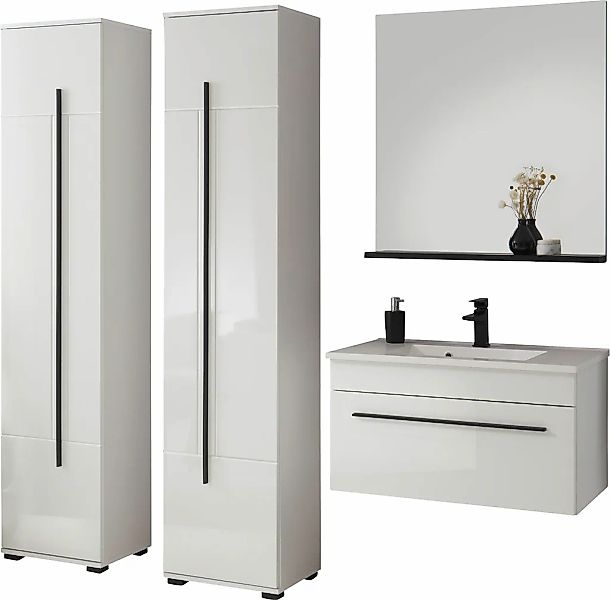 INOSIGN Badmöbel-Set "Cantara", (Set, 4 St.), Fronten in Hochglanz günstig online kaufen