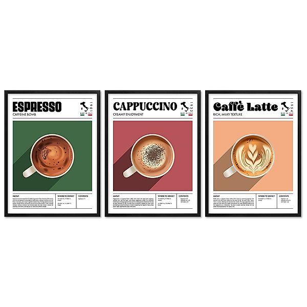 ARTFAVES Bilder-Collage Poster Set - Coffee günstig online kaufen