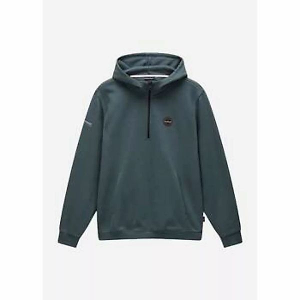 Napapijri  Sweatshirt Badge halfzip hoodie  - green urban günstig online kaufen