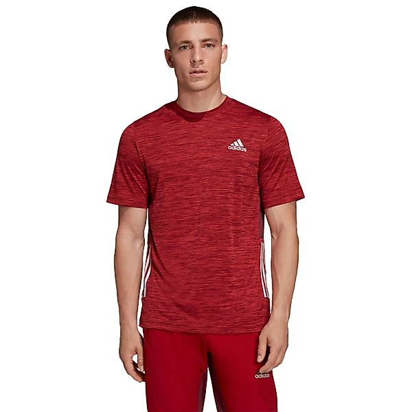 adidas Training – T-Shirt in Rot mit Farbverlauf und den 3 Streifen günstig online kaufen