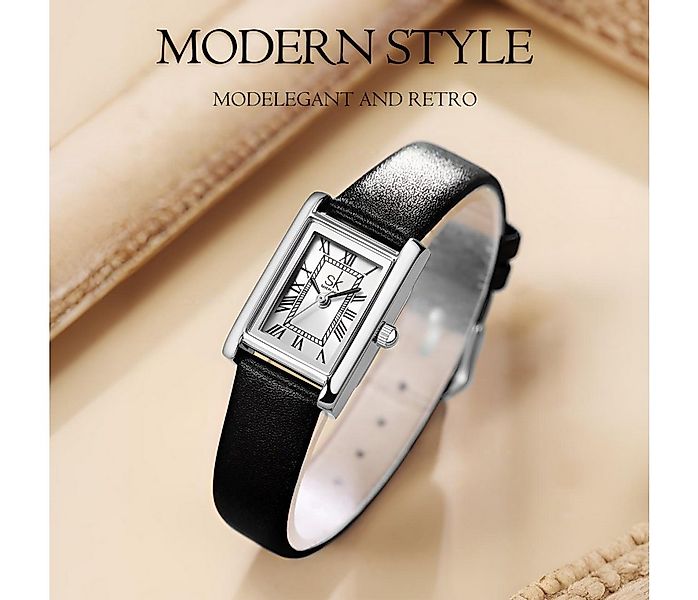 Forrlite Quarzuhr Quarzuhr, Armbanduhr Leder Damen Uhr, Multifunktionsuhr D günstig online kaufen