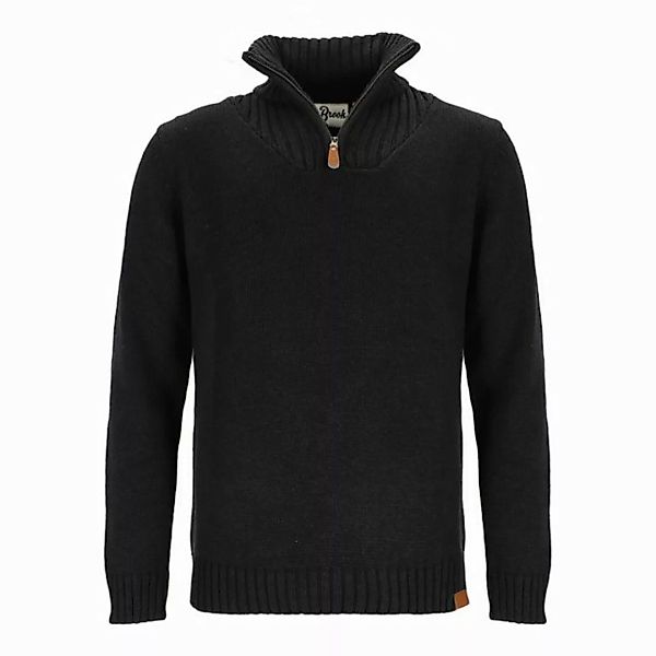 tomBrook Troyer Herren Strickpullover Uni - Pullover mit Stehkragen und Rei günstig online kaufen