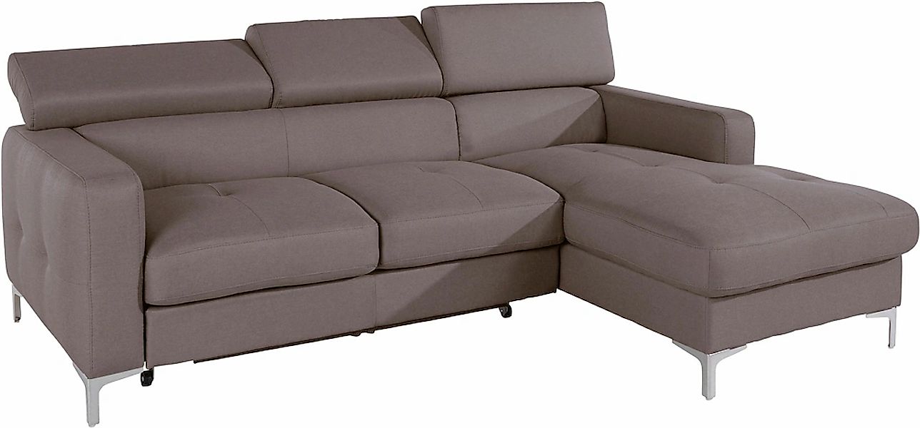 COTTA Ecksofa "Sammy L-Form", mit Kopfteilverstellung, wahlweise mit Bettfu günstig online kaufen