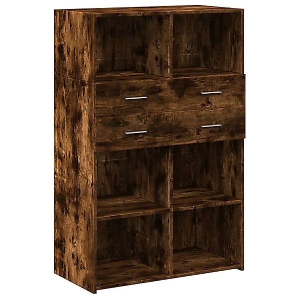 vidaXL Highboard Räuchereiche 80x42,5x124 cm Holzwerkstoff 3281389 günstig online kaufen