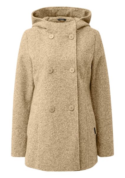 QS Funktionsmantel Outdoor-Jacke Kurzmantel in Wolloptik günstig online kaufen