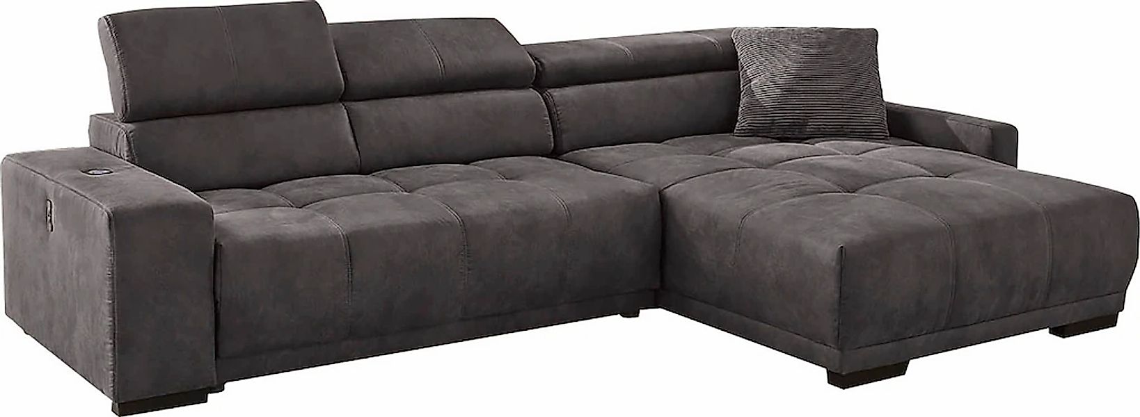 Jockenhöfer Gruppe Ecksofa "Le Mans L-Form mit elektromotorischer Sitztiefe günstig online kaufen