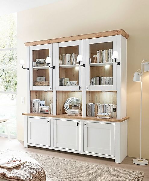 Home affaire Buffet Bristol, Bücherschrank im Landhausstil, moderner Hochsc günstig online kaufen