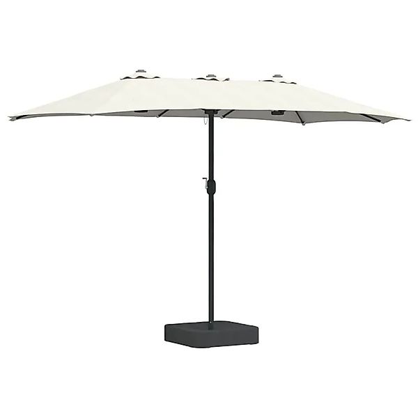 vidaXL Gartenparasol Sand 385 x 209 x 244 cm Stoff 42003275 günstig online kaufen