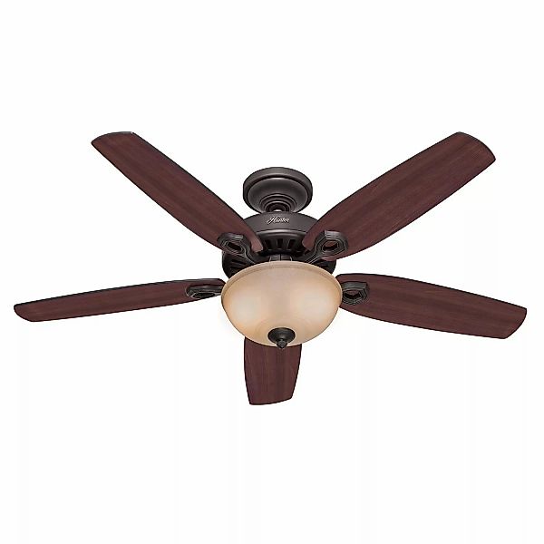 HUNTER FANS Deckenventilator Builder Deluxe 132 cm Bronze mit Beleuchtung u günstig online kaufen