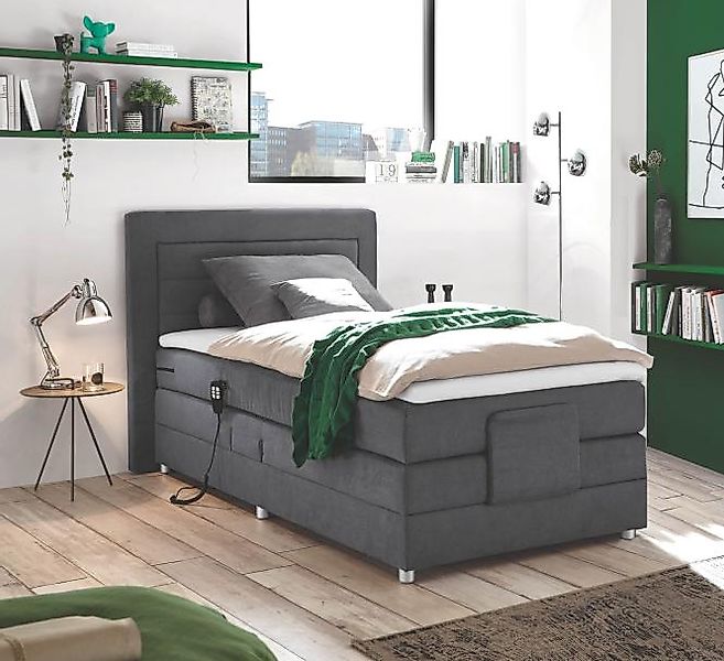 Boxspringbett Shalna 100 x 200 Grau günstig online kaufen
