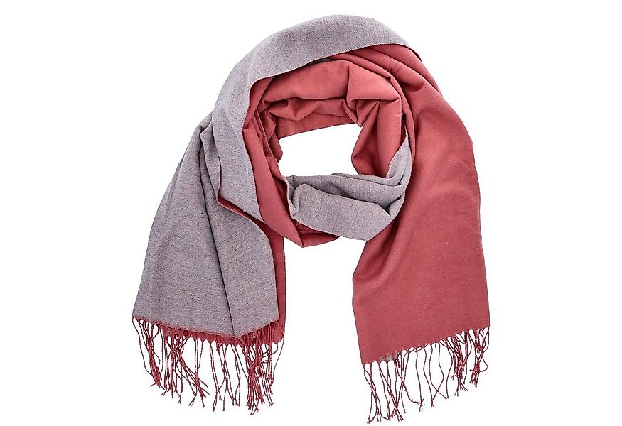 Antonio Strickschal Antonio Damen Schal soft Cashmera lachs/grau günstig online kaufen