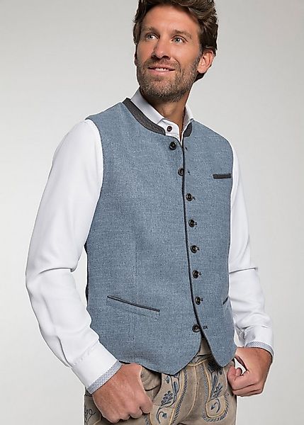Spieth & Wensky Trachtenweste Geder (1-tlg) mit leicht bestickten Stehkrage günstig online kaufen