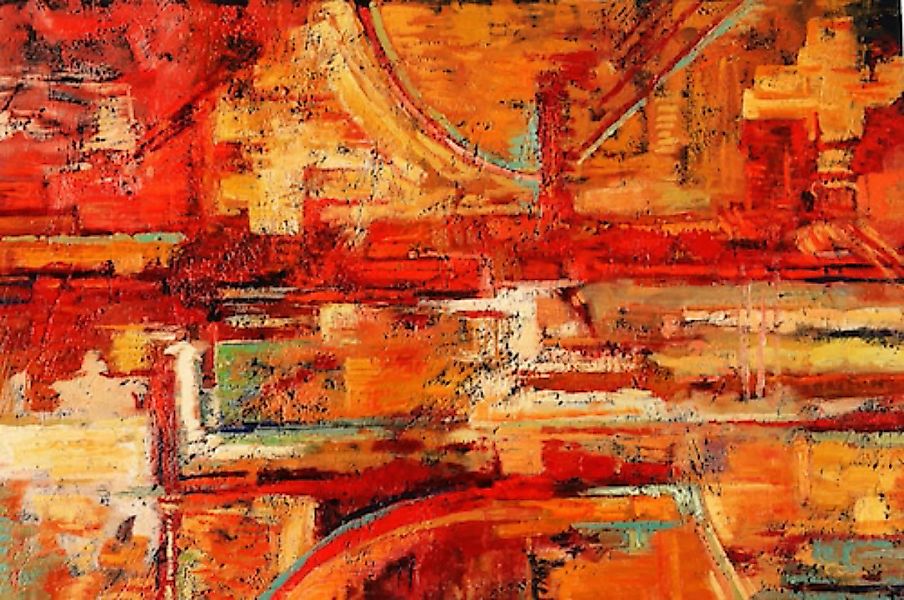 Papermoon Fototapete »Abstrakt Gemälde rot« günstig online kaufen