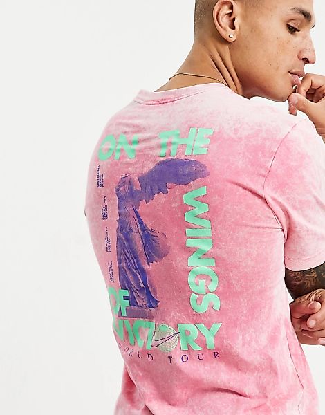 Nike – Music Tour – T-Shirt in verwaschenem Rosa günstig online kaufen
